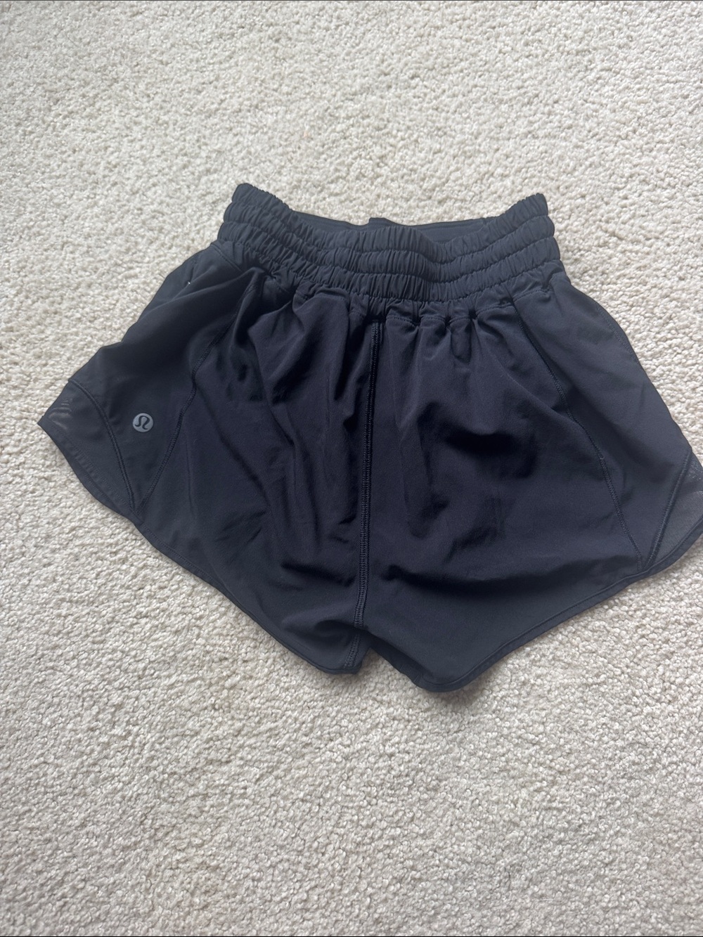 lululemon Hottie Hot 2” Black Women's Athletic Shorts with Elastic Waist. Size 0